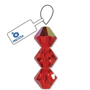 Hyacinth AB Preciosa Crystal Bicone Beads