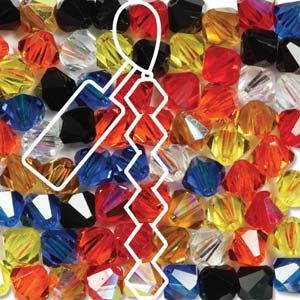 Fair Outline Preciosa Crystal Bicone Beads