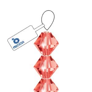 Padparadscha Preciosa Crystal Bicone Beads