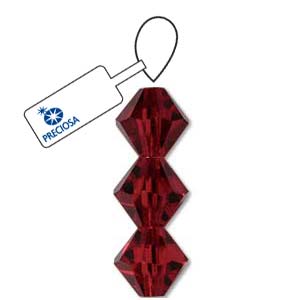 Siam Preciosa Crystal Bicone Beads