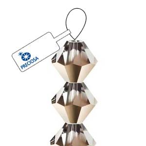 Crystal Starlight Gold Preciosa Crystal Bicone Beads
