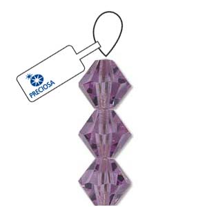 Violet Preciosa Crystal Bicone Beads