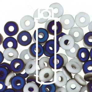 Chalk White Azuro Matte Czech O-Beads