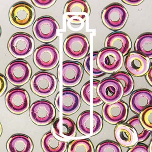 Jet Vitrail Full Czech O-Beads