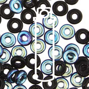 Jet Ab Czech O-Beads