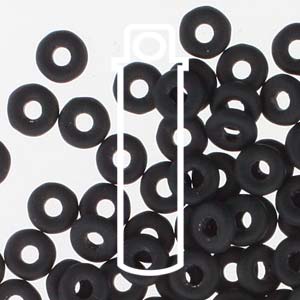 Jet Matte Czech O-Beads