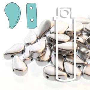 Paisley Duo 8x5mm Bronze Aluminim Beads