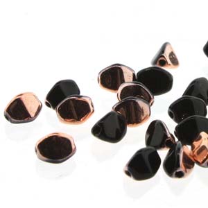 PNC05-23980-27101 Pinch Bead 5mm Jet Capri Gold