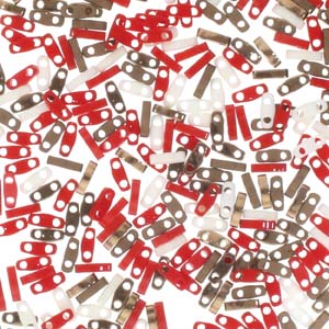 Mix Choclate Covered Cherries Miyuki Tila Seed Beads - Quarter Cut