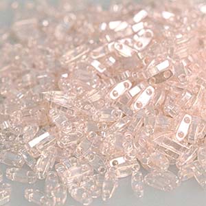 Light Rose Luster Miyuki Quarter Tila Seed Beads
