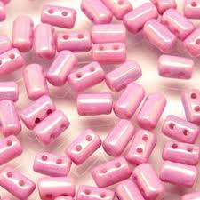 Chalk Lilac Luster Czech Glass Rulla Beads