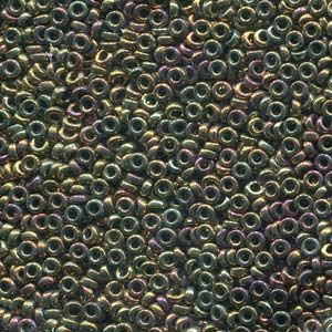 Gold Violet Metallic Miyuki Spacer Beads 2.2x1mm