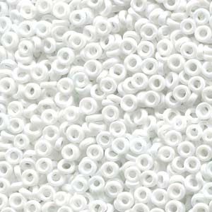 Matte White AB Miyuki Spacer Beads 3x1.3mm