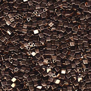 Metallic Dark Bronze Miyuki Sharp Triangle Beads 10/0