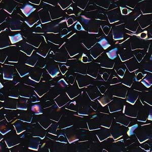 Metallic Variegated Blue Iris Miyuki Sharp Triangle Beads 5/0