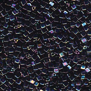 Metallic Variegated Blue Iris Miyuki Sharp Triangle Beads 8/0