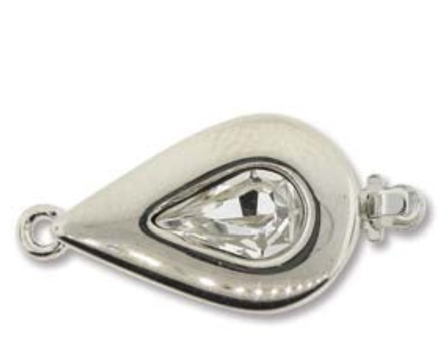 CLSP157SP Elegant Elements 22.4x11mm Rhodium Plated