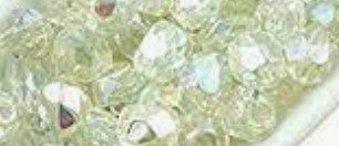 3MM Crystal Green Rainbow Czech Glass Fire Polished Beads