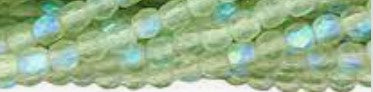 3MM Matte Light Peridot AB Czech Glass Fire Polished Beads