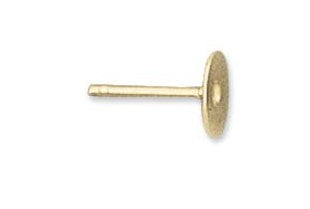 Post W/6mm Flat Gold Pad
