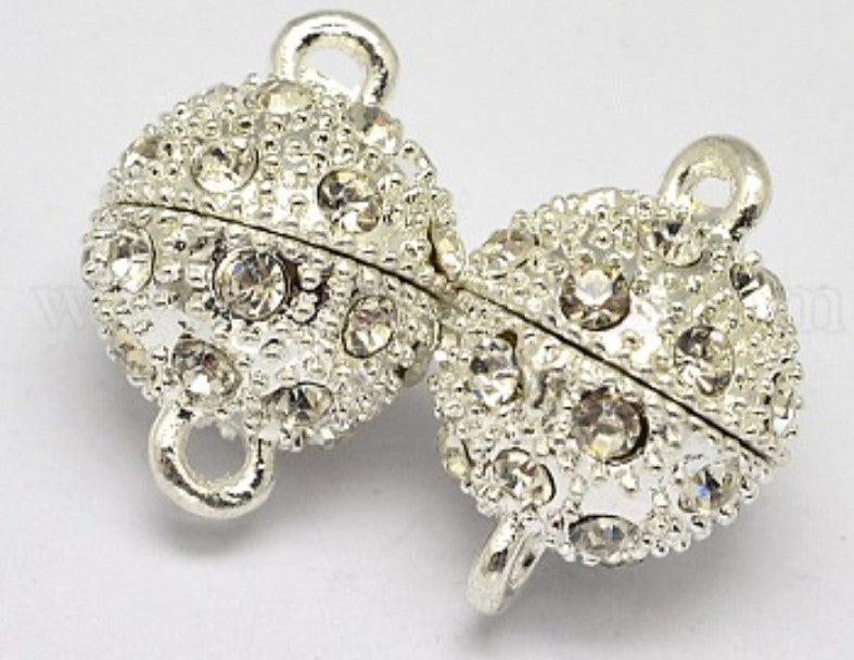 Alloy Rhinestone Magnetic Clasp SP