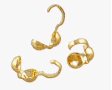 Bead Tips Gold Plated .036 Diameter