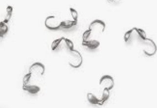 Bead Tips Silver Plated .026 Dia