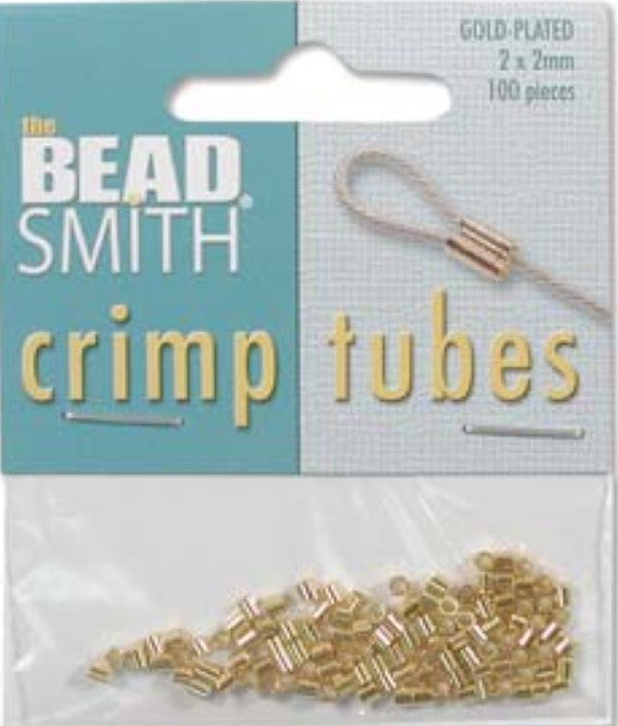 Crimp Tube 2x2MM Gold Plate