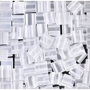 Matte Transp Crystal Miyuki Tila Seed Beads - Full Cut