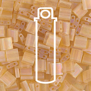 Transparent Light Matte Topaz AB Miyuki Tila Seed Beads - Full Cut