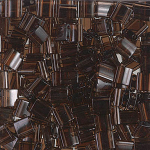 Transparent Root Beer Miyuki Tila Seed Beads - Full Cut