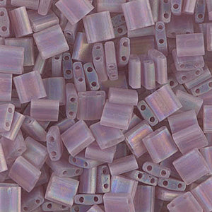 Smoky Amethyst AB Miyuki Tila Seed Beads - Full Cut