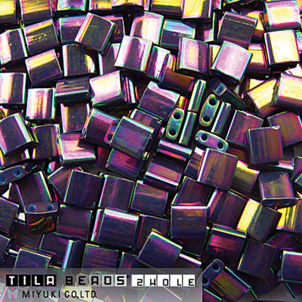 Bronze Metallic Iris Miyuki Tila Seed Beads - Full Cut