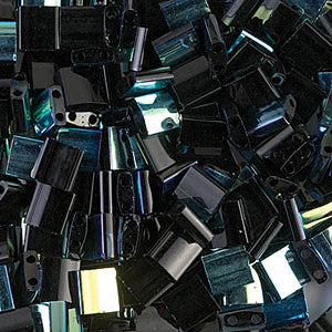 Jet AB Miyuki Tila Seed Beads - Full Cut