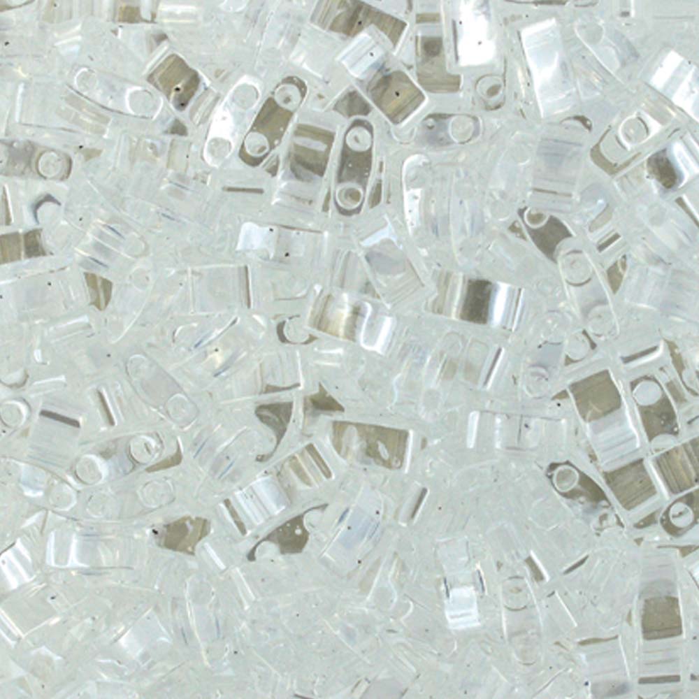 Crystal Luster Miyuki Tila Seed Beads - Half Cut