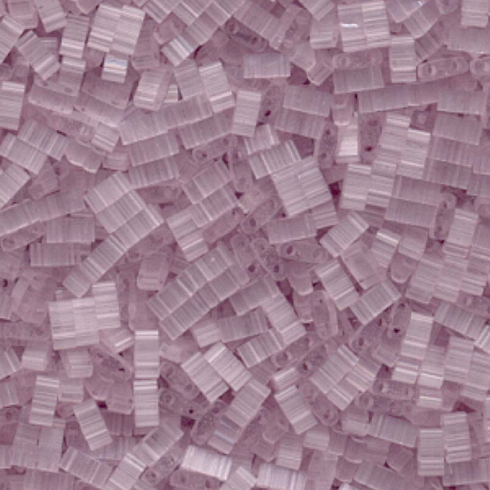 Silk Pale Rose Miyuki Tila Seed Beads - Half Cut