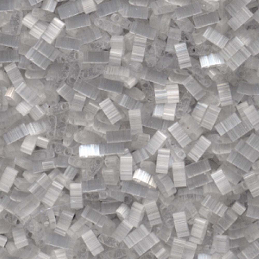 Silk Pale Shadow Miyuki Tila Seed Beads - Half Cut