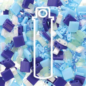 Mix Grecian Waters Miyuki Tila Seed Beads - Assorted Sizes