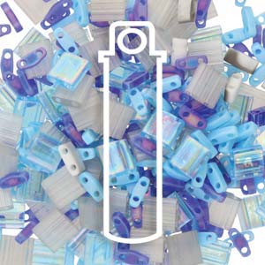 Mix Azure Sky Miyuki Tila Seed Beads - Assorted Sizes