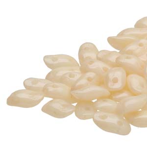 Chalk Orange Luster Wave Beads