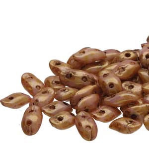 Chalk Senegal Brown-Purple Wave Beads