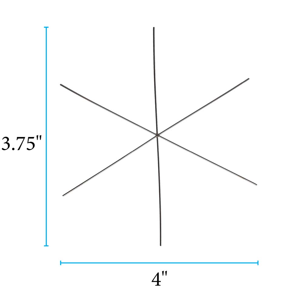 Snowflake Ornament Wire Form 3.75"