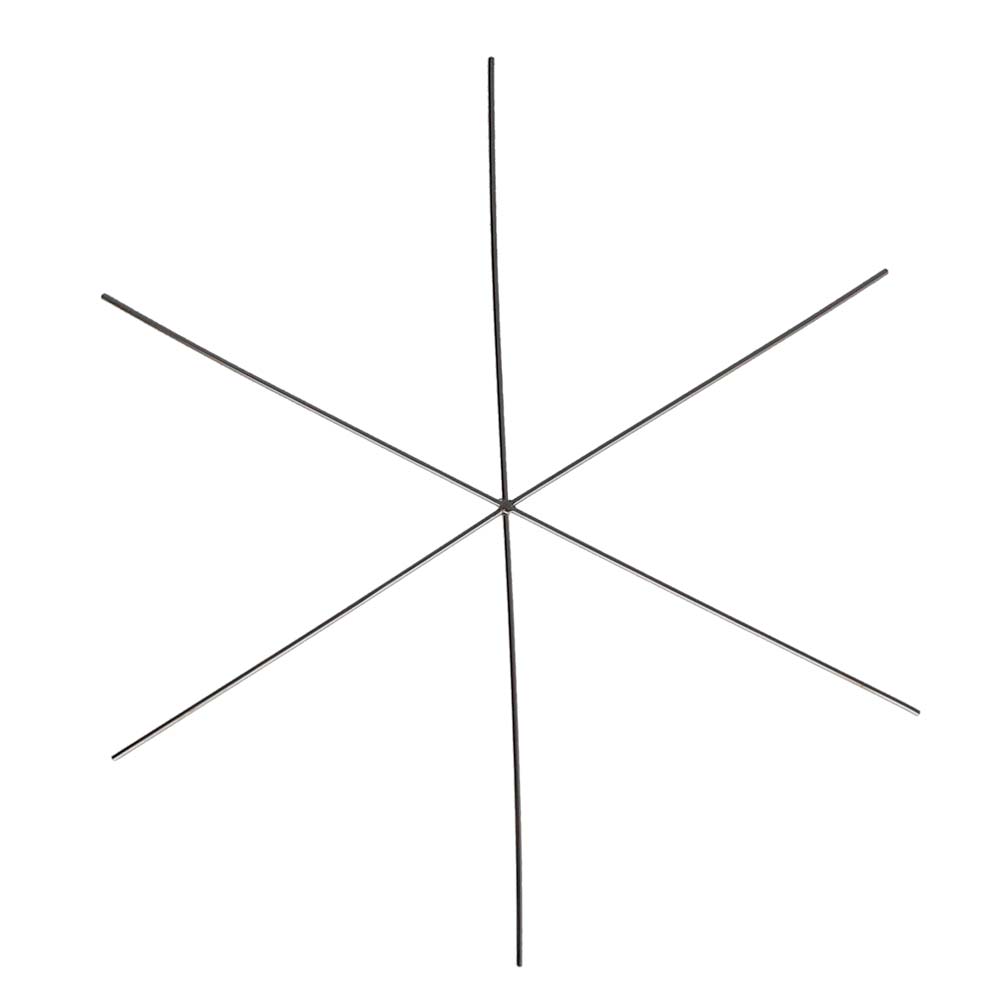 Snowflake Ornament Wire Form 6in