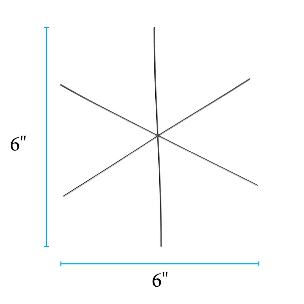 Snowflake Ornament Wire Form 6in