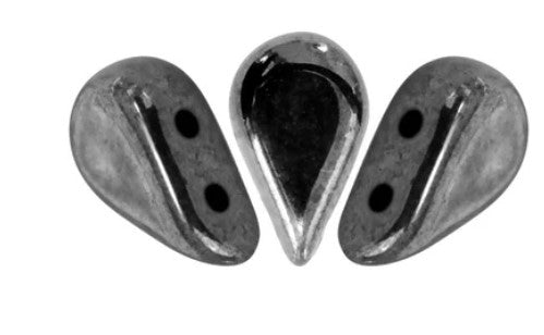 Jet Hematite Amos par Puca Beads