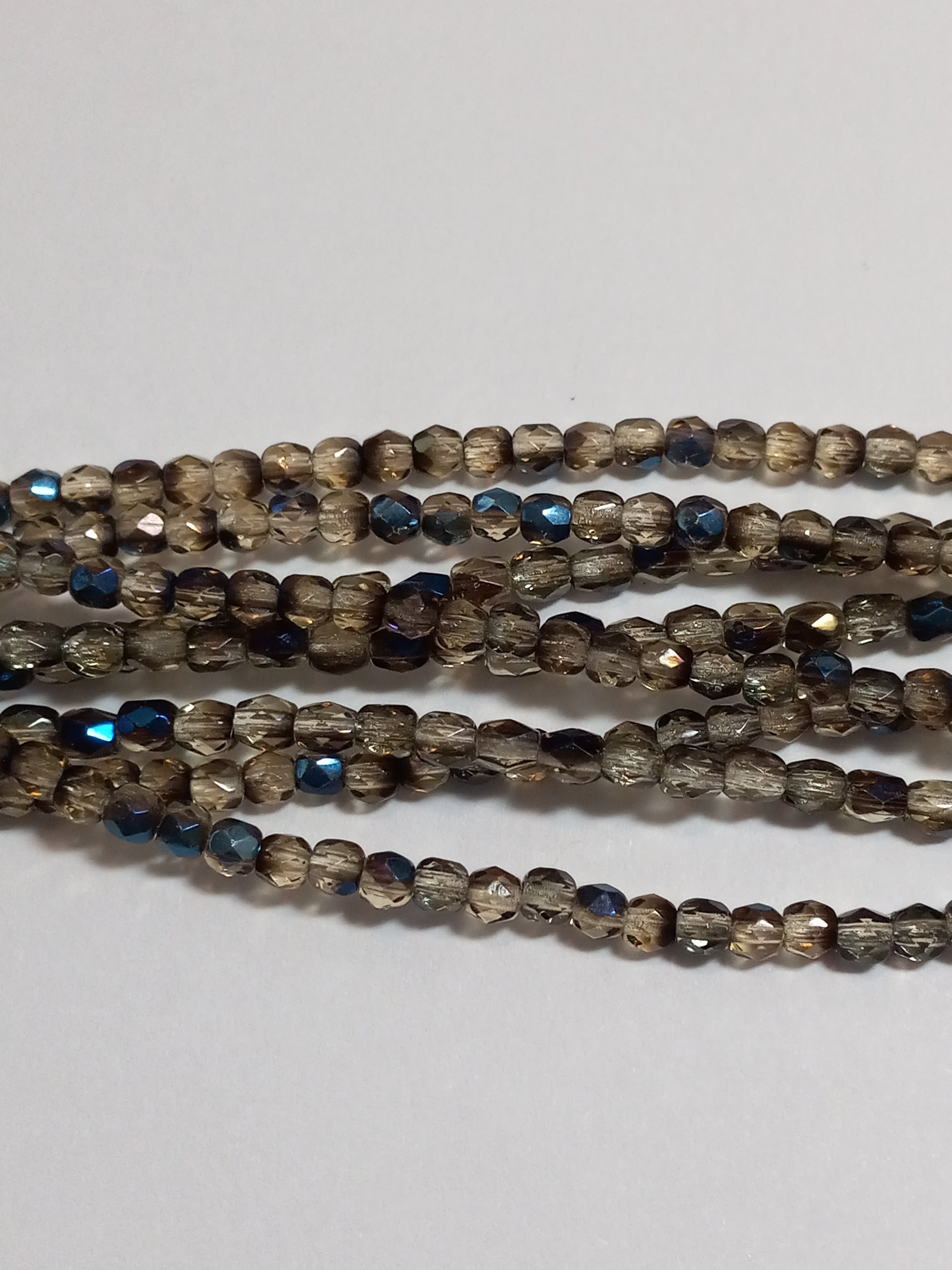 3MM Clear Azuro Czech Glass Fire Polished Beads
