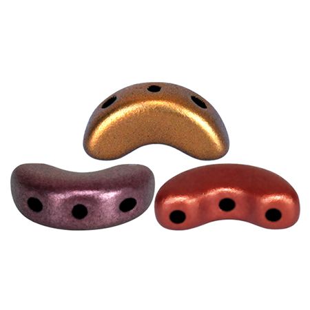 Yellow Gold Metallic Iris Arcos par Puca Beads