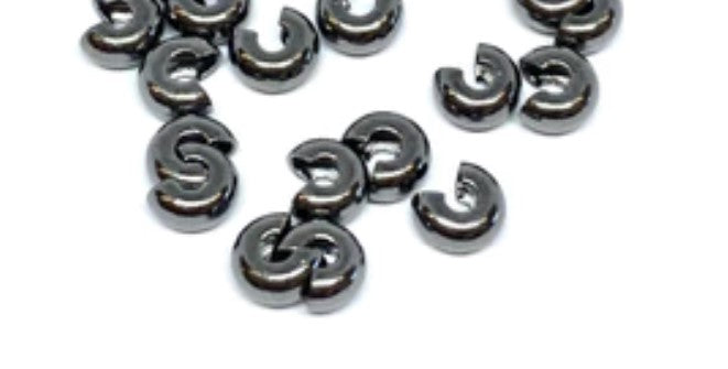 Crimp Cover Black Oxide 4mm