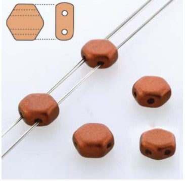 HONEYCOMB 6MM CRYSTAL BRONZE FIRE RED