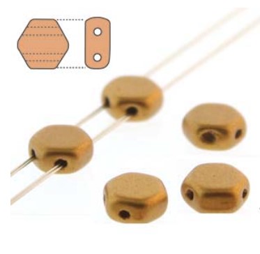 HONEYCOMB 6MM CRYSTAL BRONZE GOLD